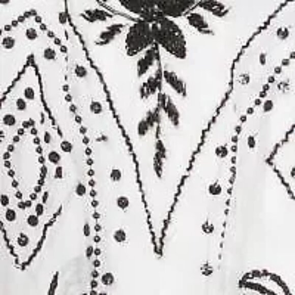 ADRIANNA PAPELL HAND-BEADED COCKTAIL DRESS - Size 6 - Picture 5 of 9